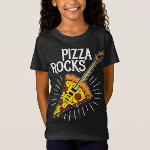 Camiseta Guitarra Pizza - Graciosas Rocas Pizza