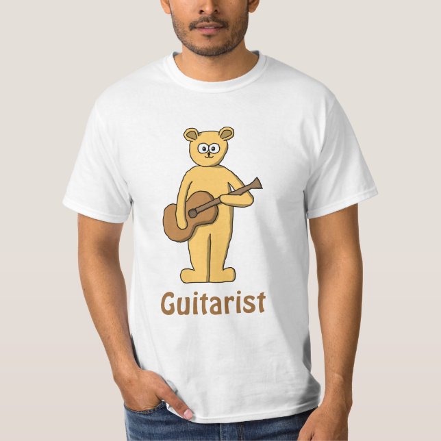 Camiseta Guitarra que juega el oso (Anverso)