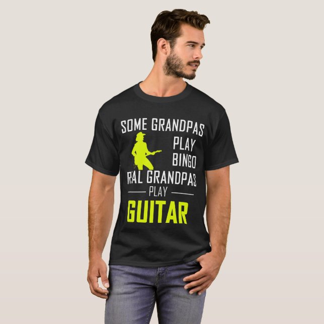 Camiseta Guitarra real del juego de los abuelos del bingo (Anverso completo)