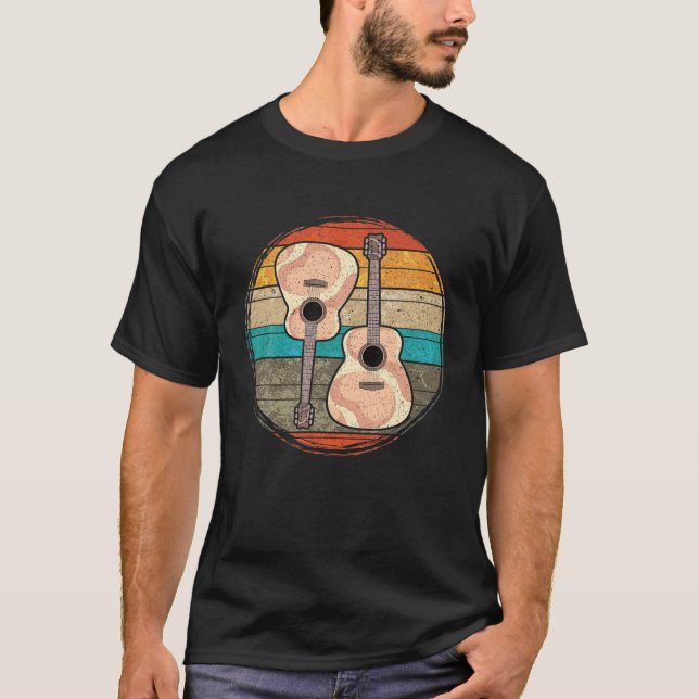 Camiseta Guitarra retro (Anverso)