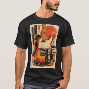 Camiseta Guitarra retro
