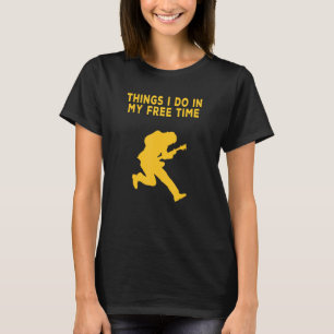 Camiseta Guitarra Rockstar Cosas Que Hago En Mi Música De T