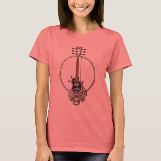 Camiseta Guitarra Steampunk (Anverso)