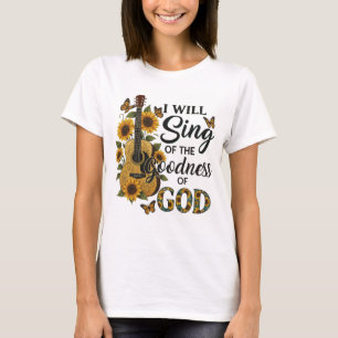 Camiseta Guitarra Sunflower Christian T-Shirt