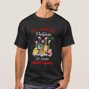 Camiseta Guitarra Todo Lo Que Quiero Para Los Navidades Es