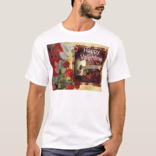 Camiseta Guitarra vintage: Día de San Valentín de la Bellez