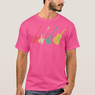 Camiseta Guitarra Vintage: Guitarra Acústica Y Eléctrica