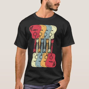 Camiseta Guitarra Vintage Retro Guitarra Acústica Classi