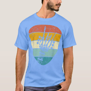 Camiseta Guitarra vintage Rock & Roll Skeleton Guitar Music