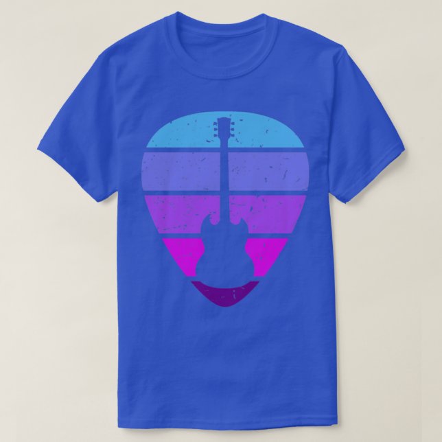 Camiseta Guitarra y acopio de cosecha de arcoiris angustiad (Diseño del anverso)