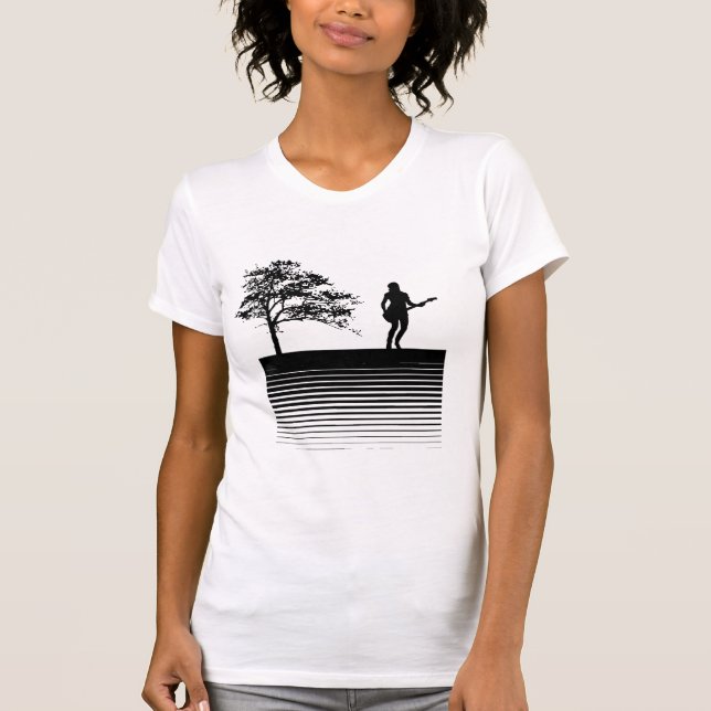 Camiseta Guitarra y árbol (Anverso)