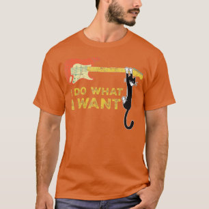 Camiseta Guitarra y Gato amante, Funny Meowy hago lo que qu