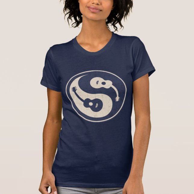 Camiseta Guitarra Yang - azul (Anverso)