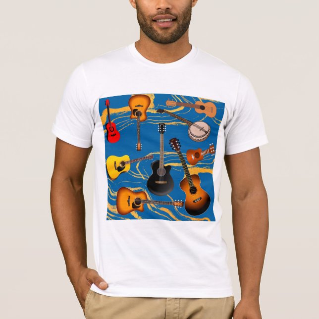CAMISETA GUITARRAS ACÚSTICAS (Anverso)