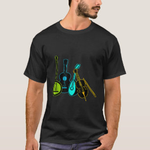 Camiseta Guitarras Banjos Violín Mandolina 1