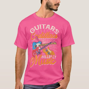 Camiseta Guitarras Cadillacs Música Hillbilly - Canciones C