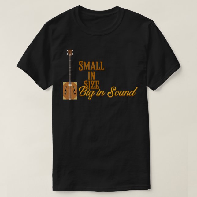Camiseta Guitarras de caja de puros Pequeña dimensión grand (Diseño del anverso)