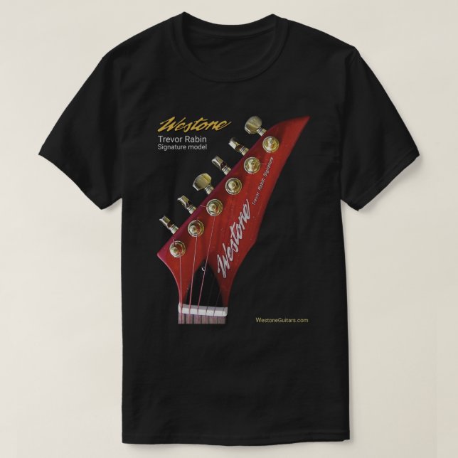 Camiseta Guitarras de Westone Trevor Rabin titular de la fi (Diseño del anverso)