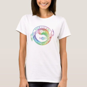 Camiseta Guitarras de Yin Yang de la roca y del rollo