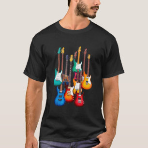 Camiseta Guitarras Eléctricas Coloridas