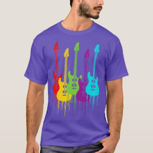 Camiseta Guitarras eléctricas coloridas