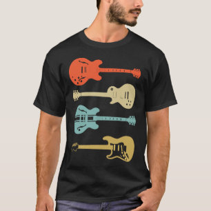 Camiseta Guitarras eléctricas de época angustiadas hombres