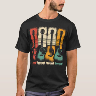 Camiseta Guitarras Música Guitarra Vintage