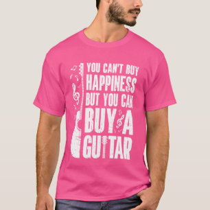 Camiseta Guitarras que no puedes comprar felicidad pero pue