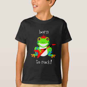 Camiseta Guitarras rojas de rocas de árbol lindo