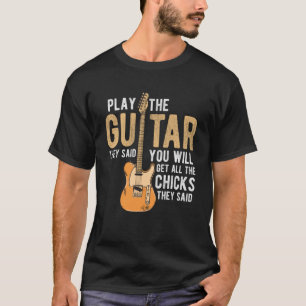Camiseta Guitarrista Acústico Para Un Guitarista Músico Pu