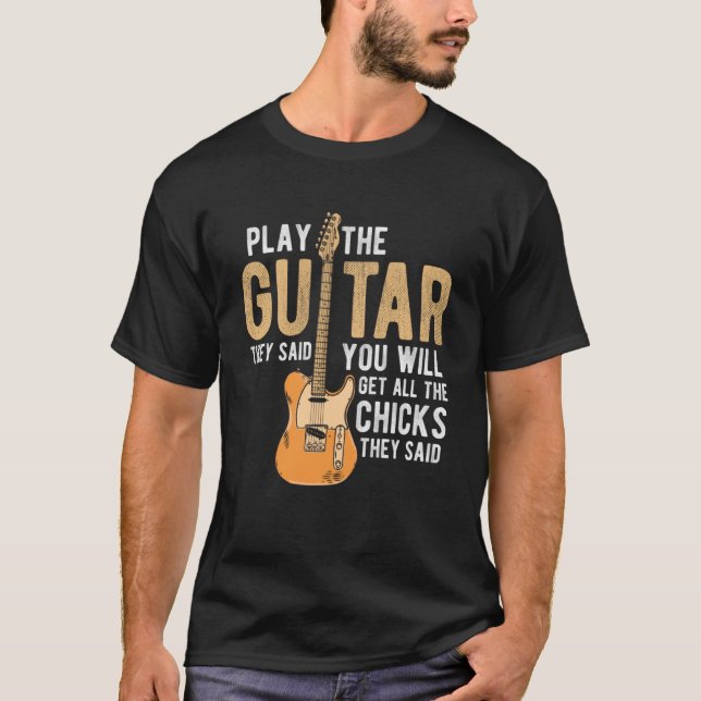Camiseta Guitarrista Acústico Para Un Guitarista Músico Pu (Anverso)