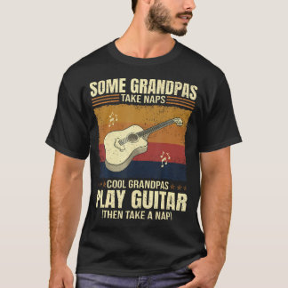 Camiseta Guitarrista Algunos Abuelos Duermen Siestas Abuelo