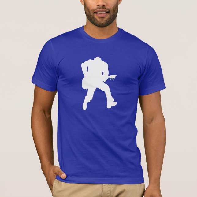 Camiseta Guitarrista azul (Anverso)