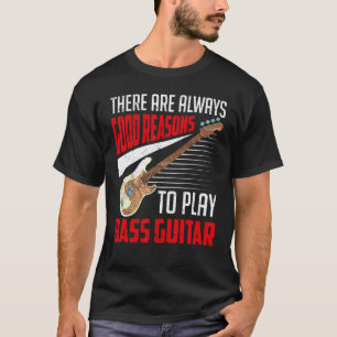 Camiseta Guitarrista Bajo Bajista Instrumento Musical Bajo 