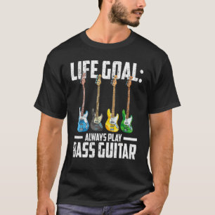 Camiseta Guitarrista Bajo  Bajista Música Rock Bajo Guitarr