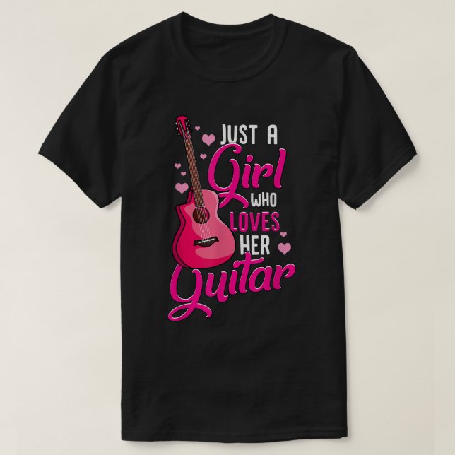 Camiseta Guitarrista chica Jugadora de guitarra Guitarista  (Diseño del anverso)