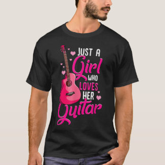 Camiseta Guitarrista chica Jugadora de guitarra Guitarista 