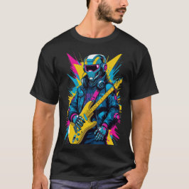 Camiseta guitarrista ciberpunk