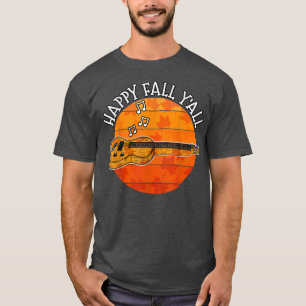 Camiseta Guitarrista de caída, Guitarista de otoño feliz, m