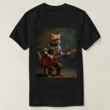 Guitarrista de gato naranja