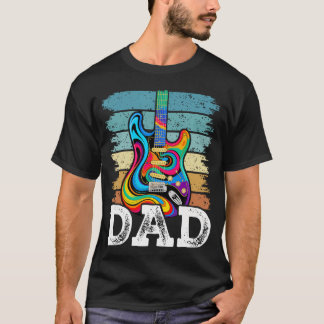Camiseta Guitarrista de Guitarra Acústica Papá Instrumento 