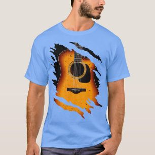 Camiseta Guitarrista de guitarra con guitarra y música acús