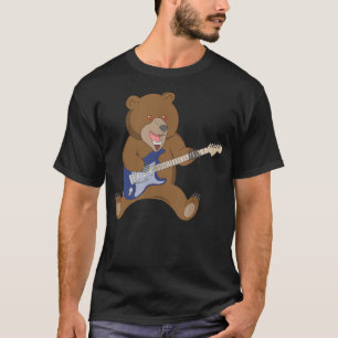 Camiseta Guitarrista de la banda de rock Oso Pardo Músico M