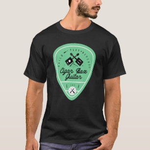 Camiseta Guitarrista de la guitarra de la caja del cigarro
