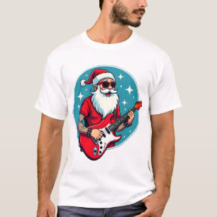 Camiseta guitarrista de Navidad Rockmusic Navidad