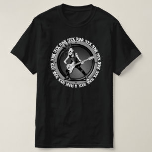 Camiseta Guitarrista de Punk Rock Arte Músico Genial Clásic