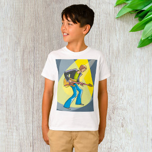 Camiseta Guitarrista de Rock Músico al Estilo de los 70