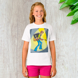 Camiseta Guitarrista de Rock Músico al Estilo de los 70
