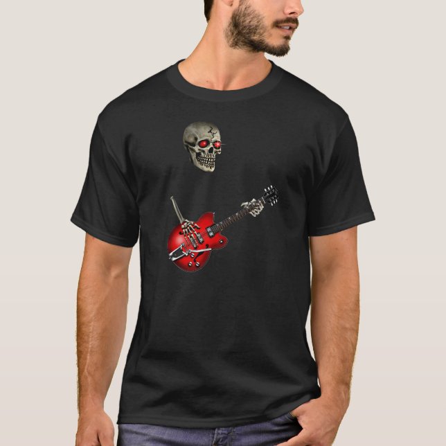 Camiseta Guitarrista del cráneo (Anverso)