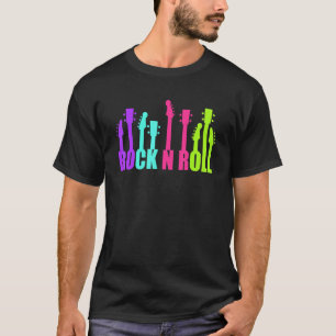 Camiseta Guitarrista diciendo Rock And Roll Guitar Musik Ac